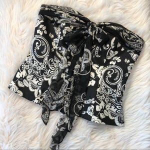 WHBM Bustier Top with Silk Sash w/ Boning SZ.00